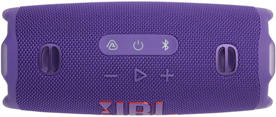 JBL Charge 6 Waterproof Portable Speaker Bundle with gSport Carbon Fiber Case (Purple)
