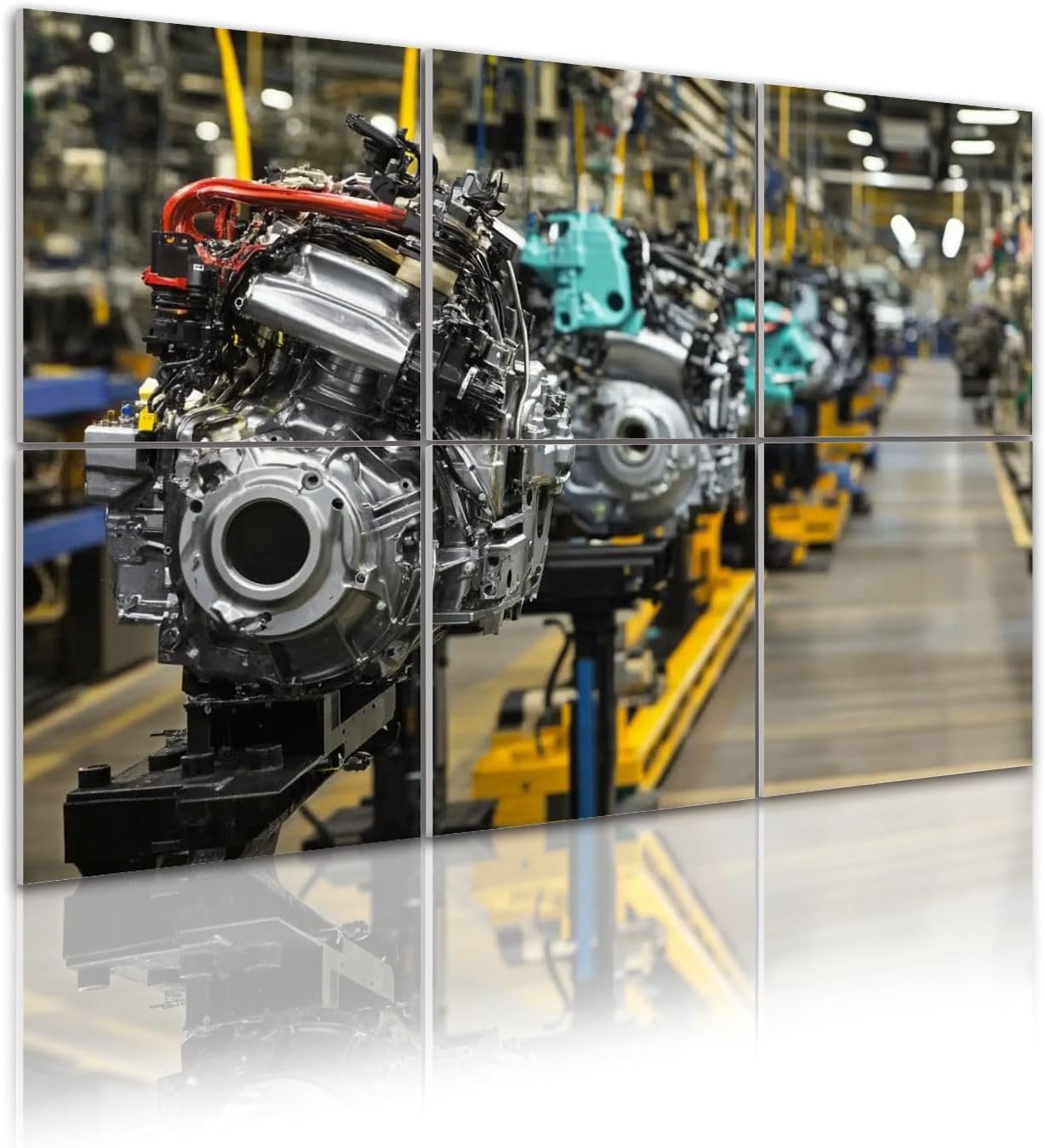 6 Pack Art Acoustic Panels Car industry Sound Absorbing Panel 48