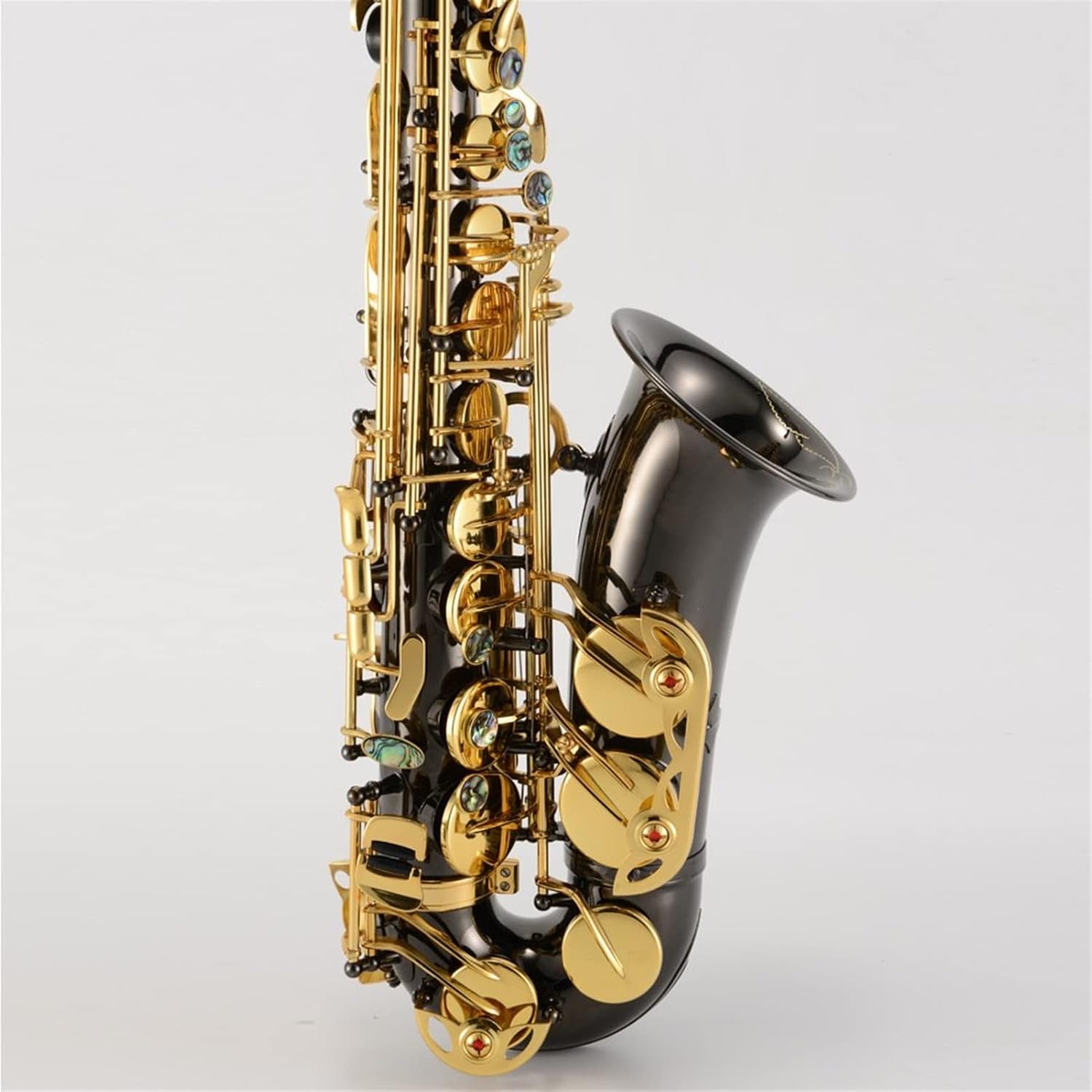 KESHUO E Flat Alto Saxophone Black Nickel Gold Key Saxophone Wind Instrument for Beginners Brass Sax Beginners Kit