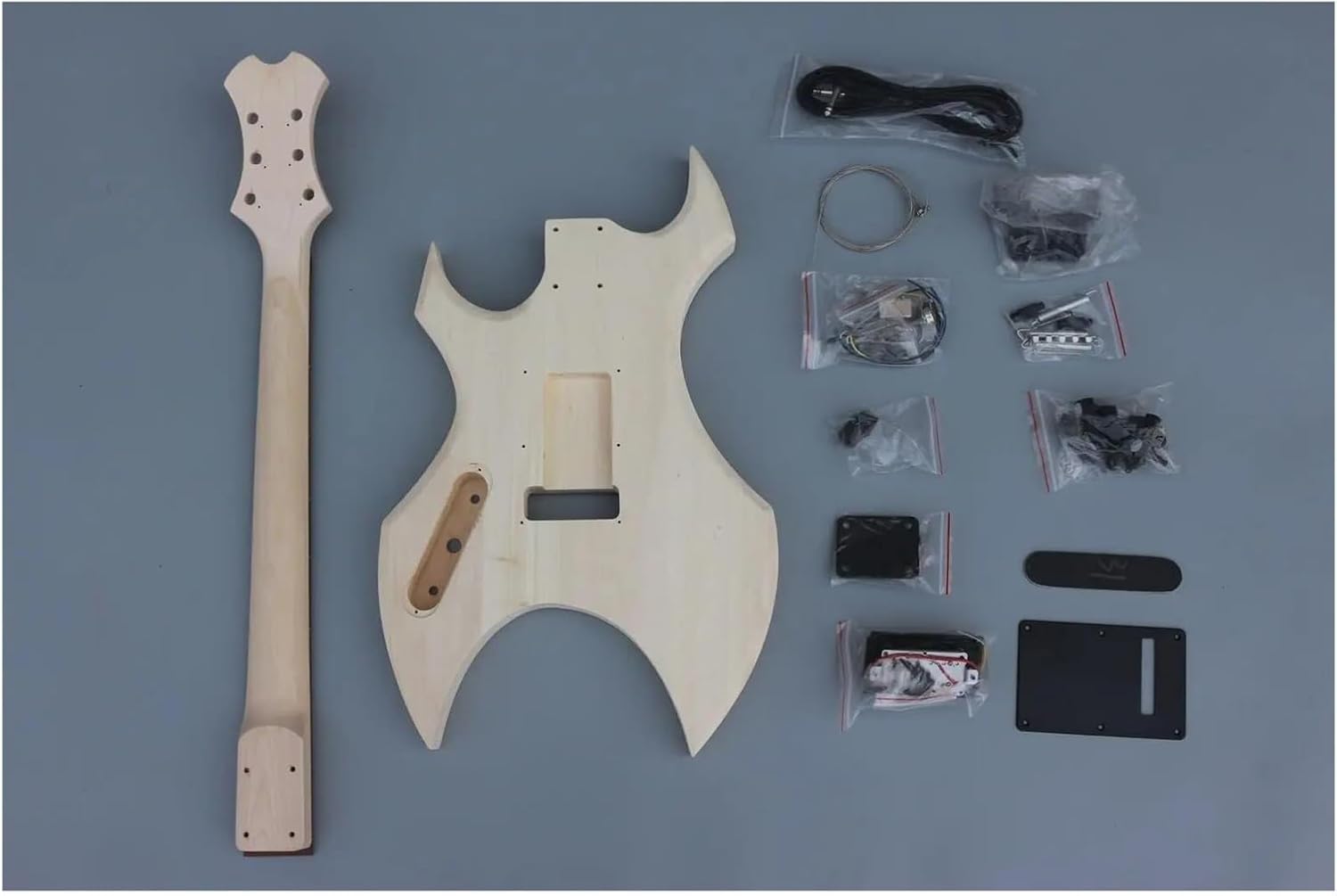 Guitar Body Guitar Replacement Parts 1set Guitar KitGuitar Neck Guitar Body Unfinished Hollow Electric Guitar