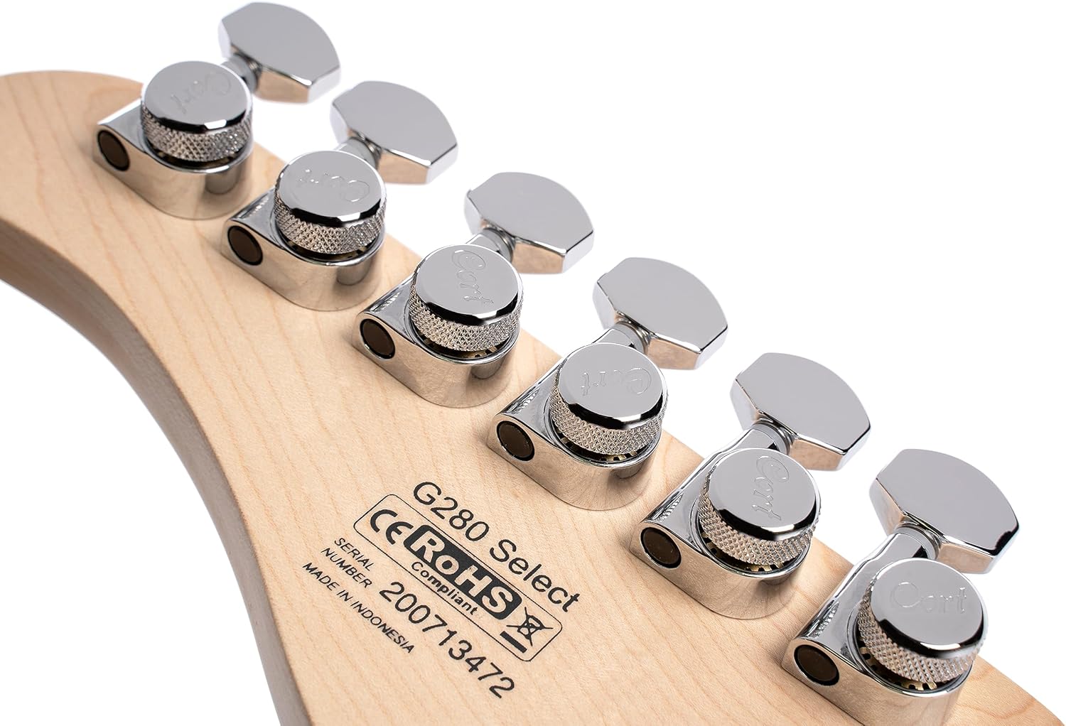 Cort 6 String Solid-Body Electric Guitar, Right, Amber, Full (G280SELECTAM)