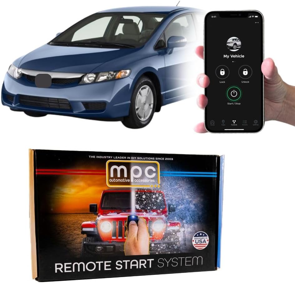 MPC Smartphone or Factory Remote Activated Remote Start Kit Compatible with Honda Civic 2006-2011 - Plug-n-Play - Premier USA Tech Support