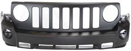 For Jeep Patriot Bumper Cover 2007 2008 2009 2010 Front | Primed | w/Fog Light and Tow Hook Holes CH1000935 | 68021303AB