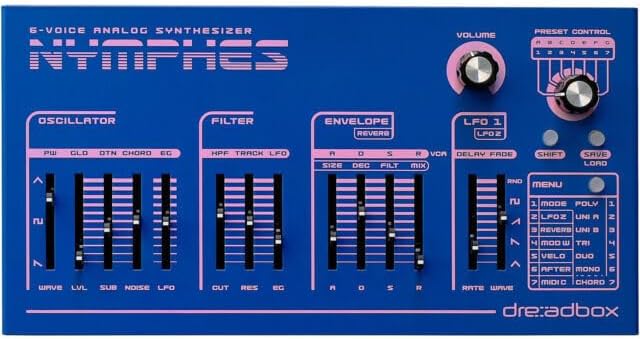 Dreadbox Nymphes 6-voice Desktop Analog Synthesizer