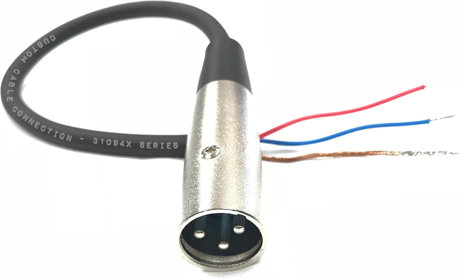 150 Foot Custom Cable Connection Pro-Audio XLR Balanced Microphone Male to Blunt 24 AWG Economy Cable