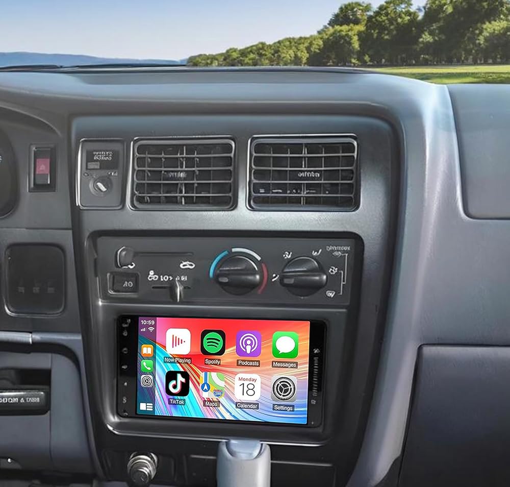 Car Stereo for Toyota Tacoma 1998-2004, 7 Inch Android 13 Double Din Car Radio with Carplay & Android Auto, in-Dash Navigation Radio with BT Mirror Link WiFi FM Radio & Backup Camera