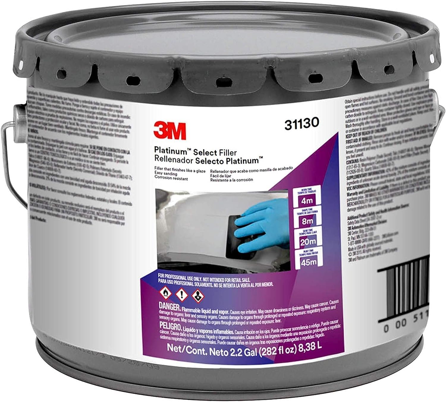 3M Platinum Select Filler, 31130, 3 gal