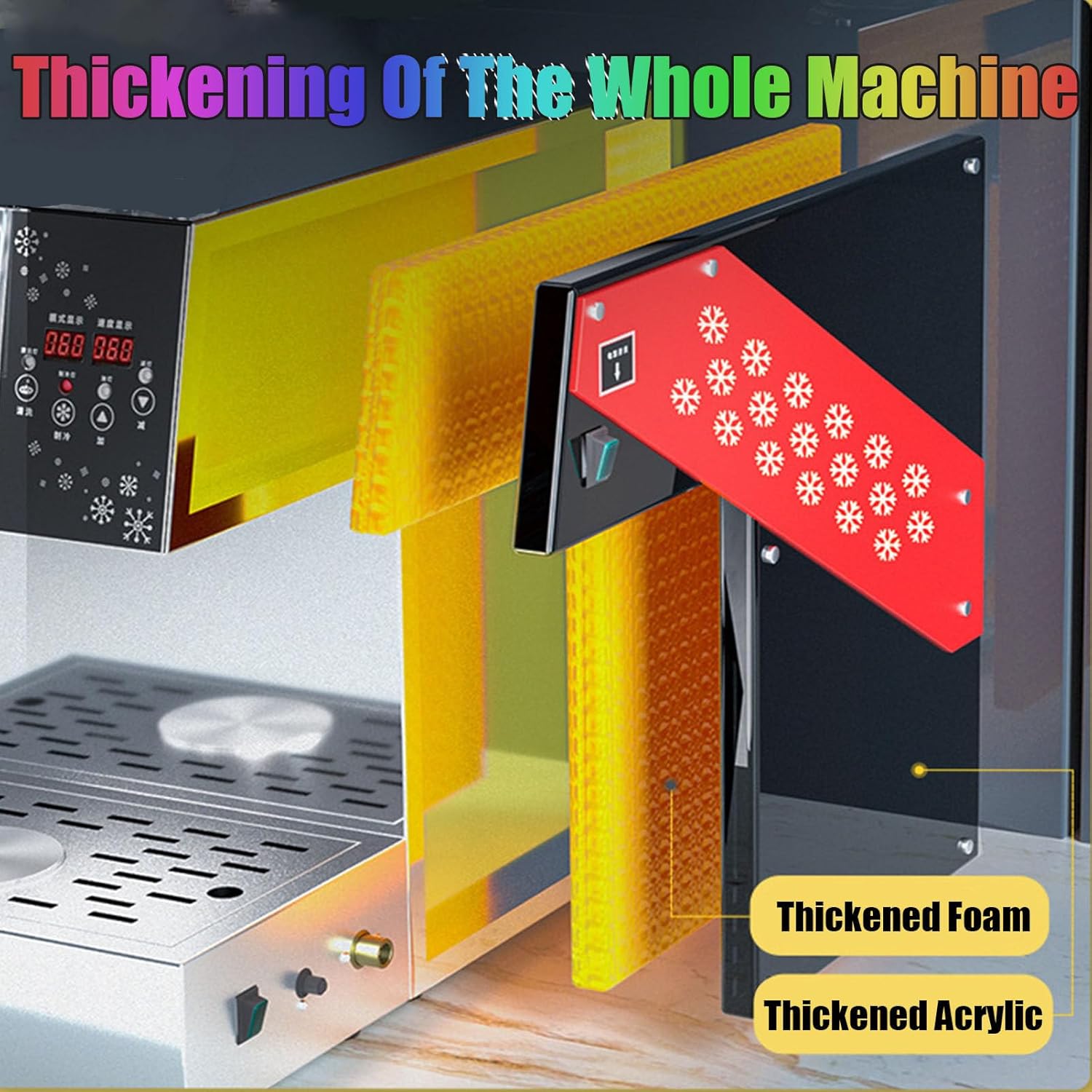 Commercial Korean Kakigori Mesin Es Bingsoo Snow Snowflake Flake Cream Crusher Maker Shaved Ice Shaver Bingsu Making Machine (Mechanical 60KG)