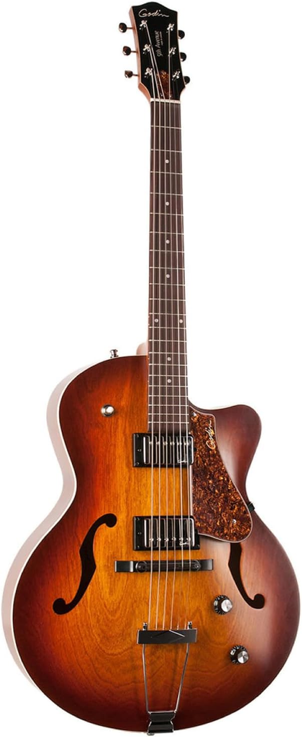 5th Avenue Cutaway KingPin II HB CW Cognac Burst