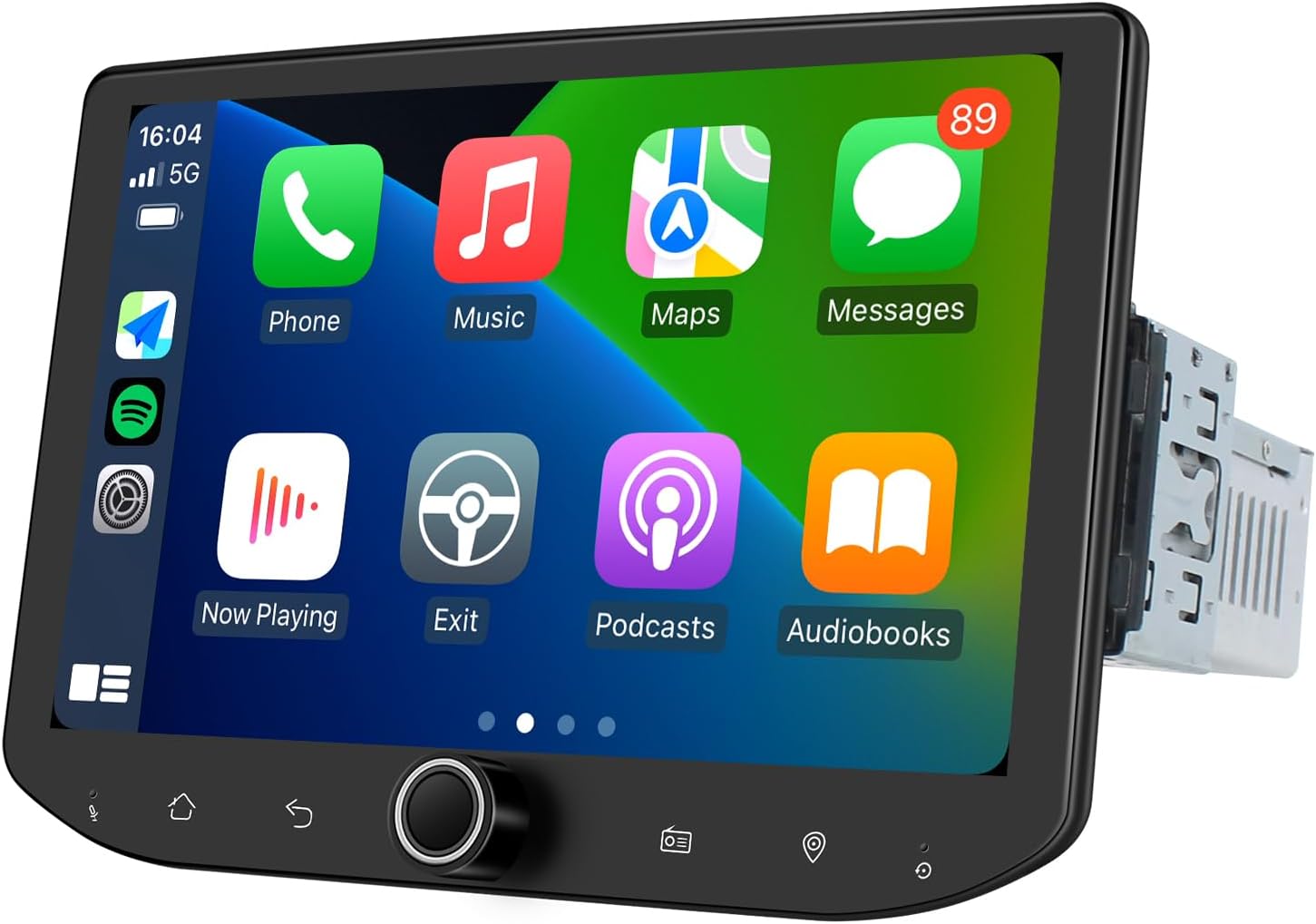 Joying Single Din Car Stereo 8 Inch Car Radio with Apple Carplay & Android Auto, Android 13 Head Unit 8GB+128GB with Volume Knob, Mirror-Link, AM/FM Radio, 1280x800P(JY-UTS80N8-B)