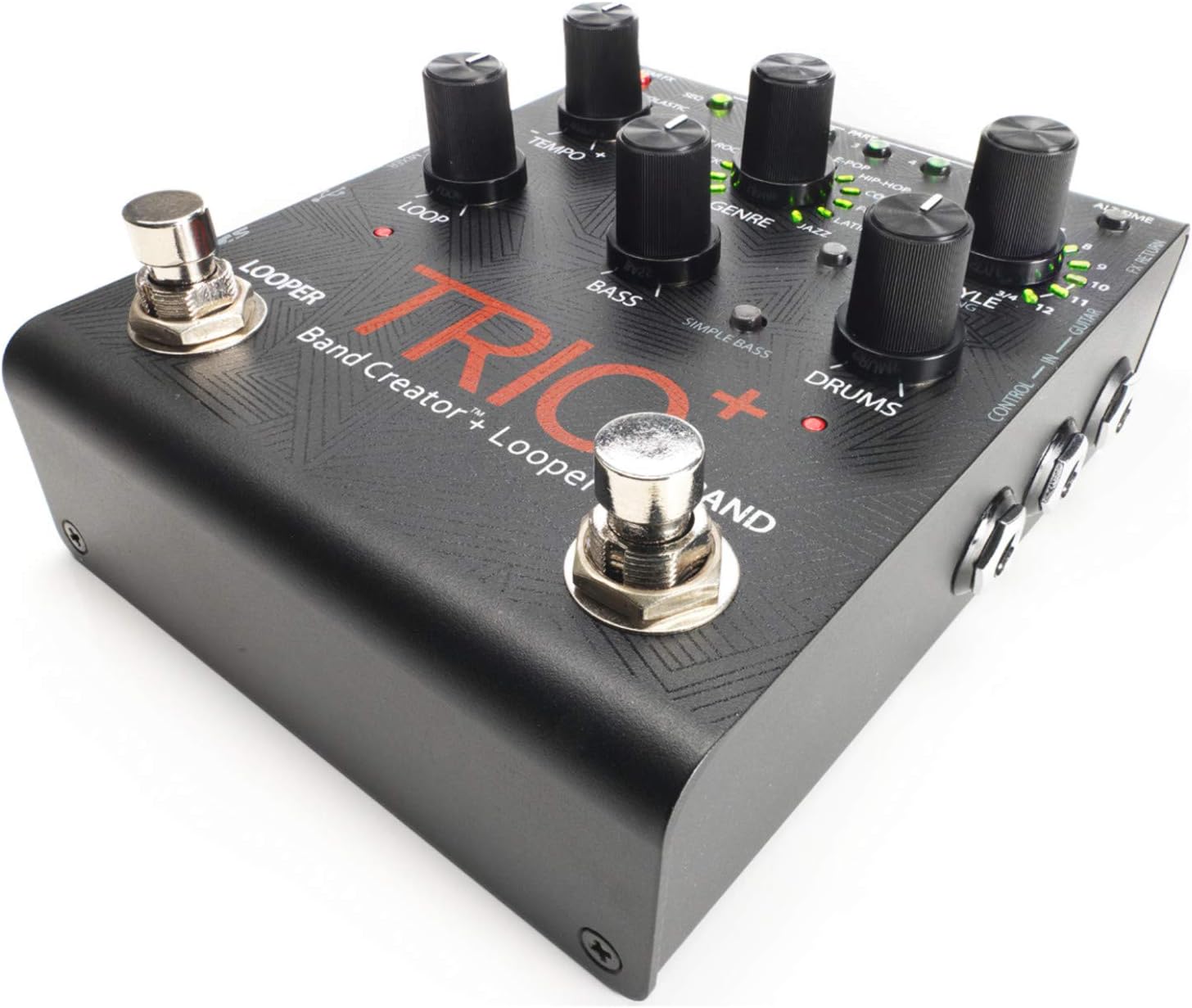 DigiTech Trio+ Band Creator + Looper w/ FS3X Footswitch, 4 Cables, and Power Supply