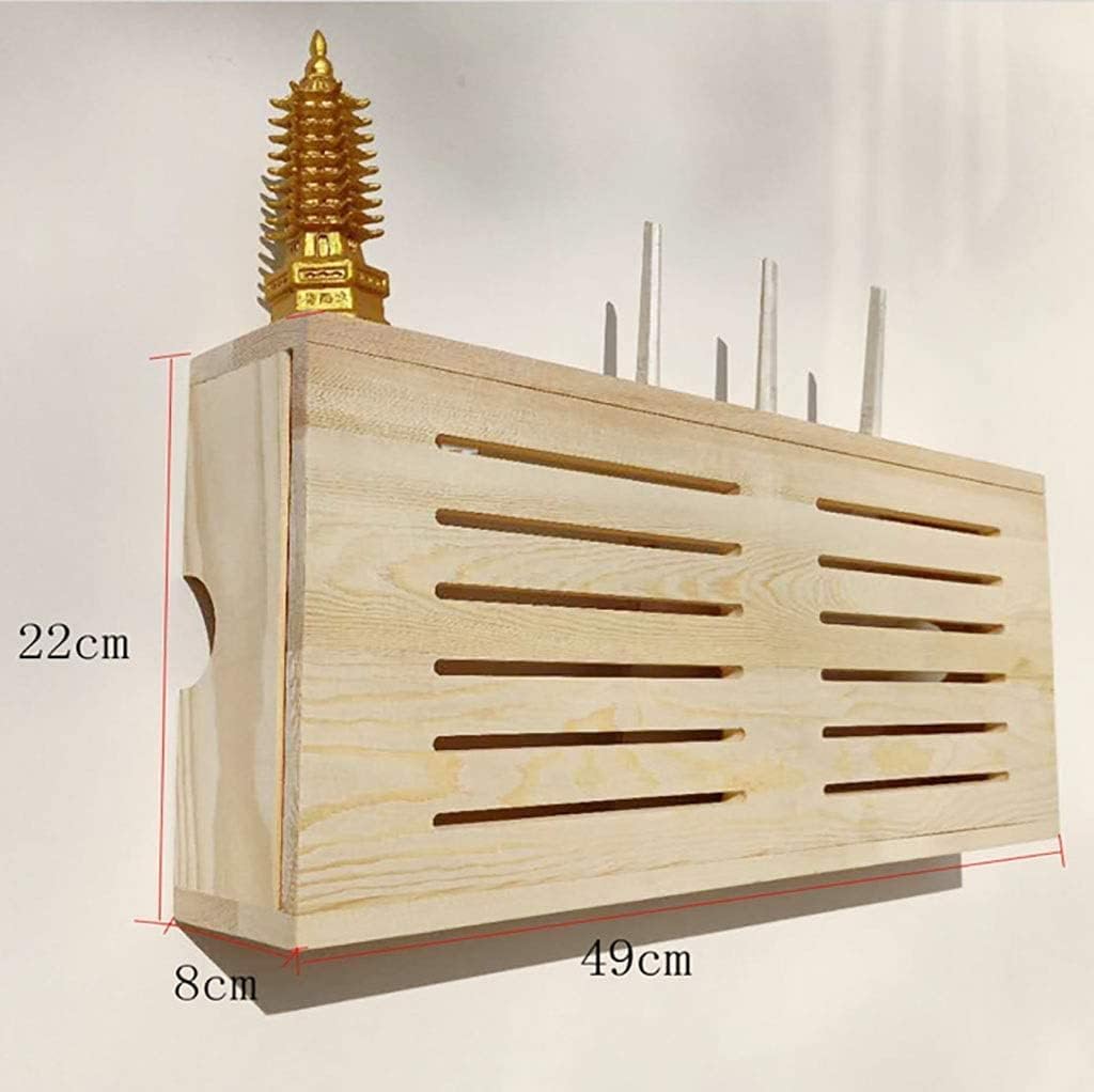 Wireless Router Storage Shelf TV Wall Frame Floating Set Shelf Set-top Box Router Player DVD Playback Bookshelf Photo Toy Game Machine Vase Storage Box 49 * 8 * 22 Cm Storage Shelf