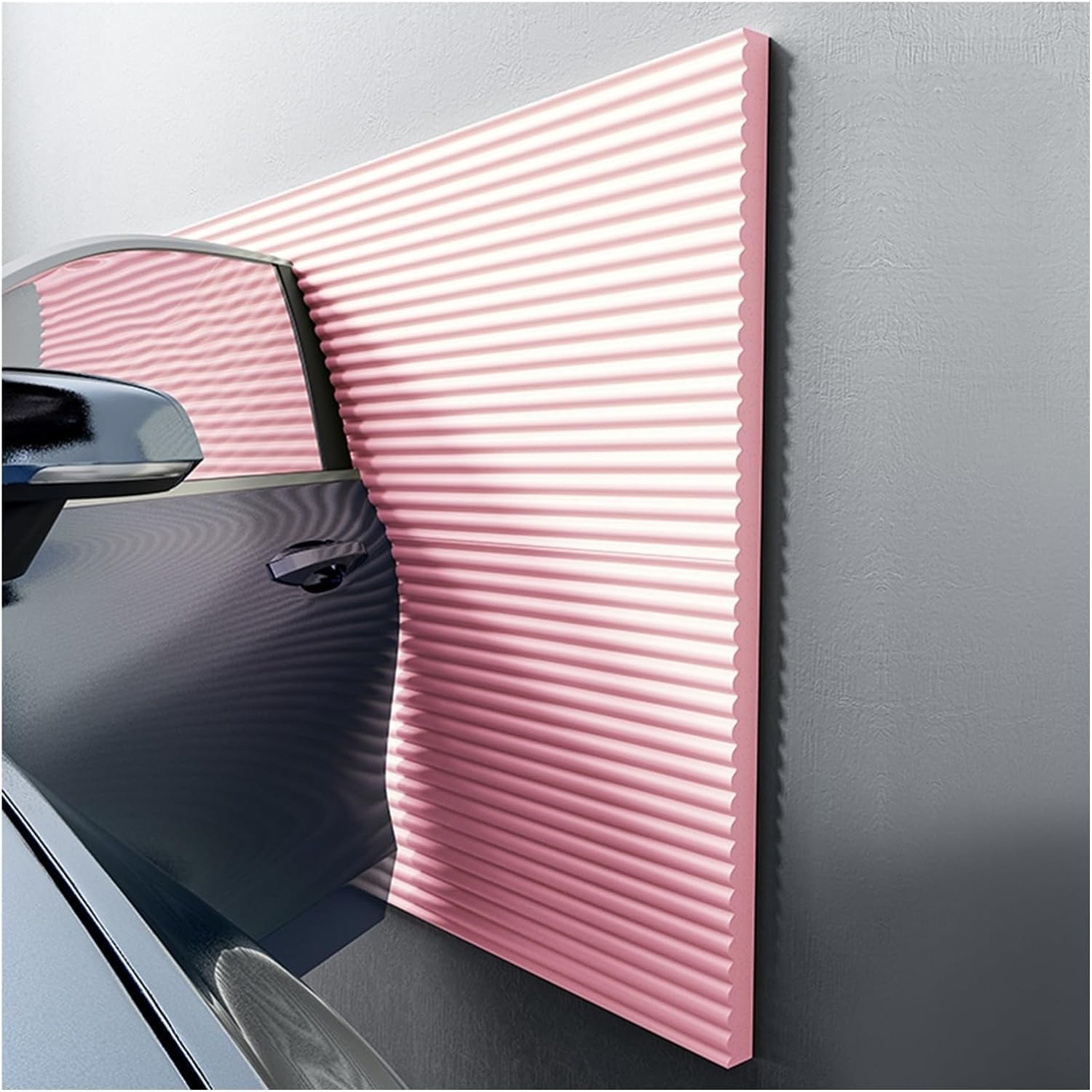 Garage Wall Protector Garage Bumper Strips, Garage Corner Bumper Strips, Parking Lot Wall Edge Guards, Automotive Essentials for Parking Garages(Pink,16.4ft/5m)