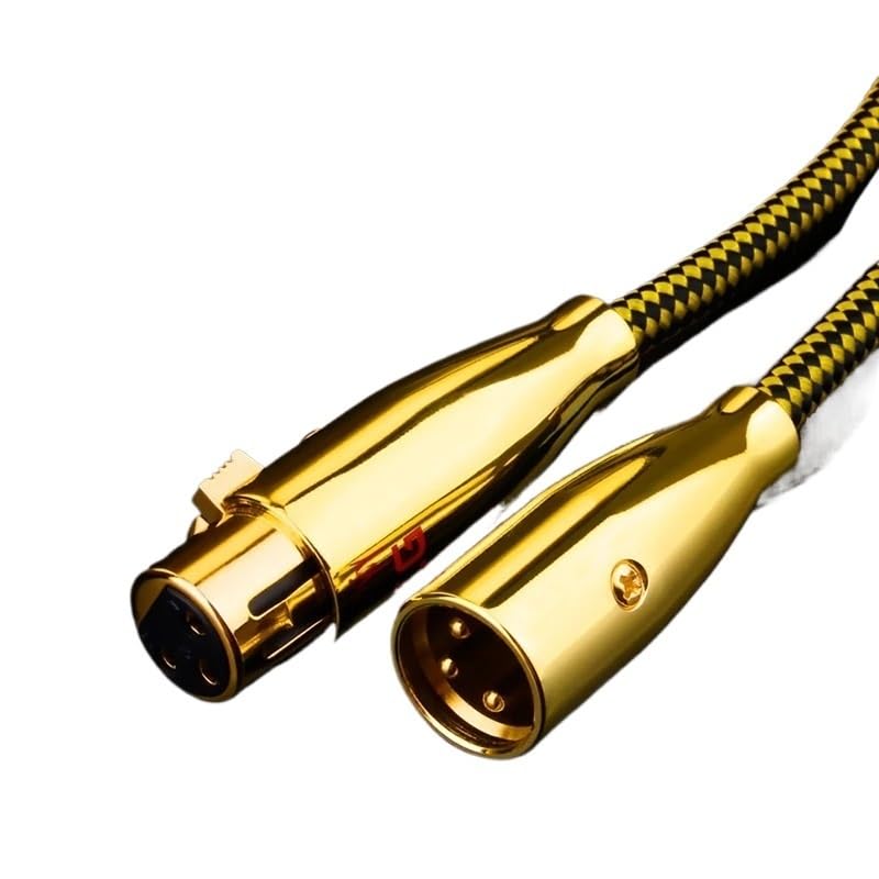 Wen ST HiFi XLR Cable High Purity OCC OFC Pure Copper XLR Male to Female Audio Cable for Microphone Mixer(ONE,1m)