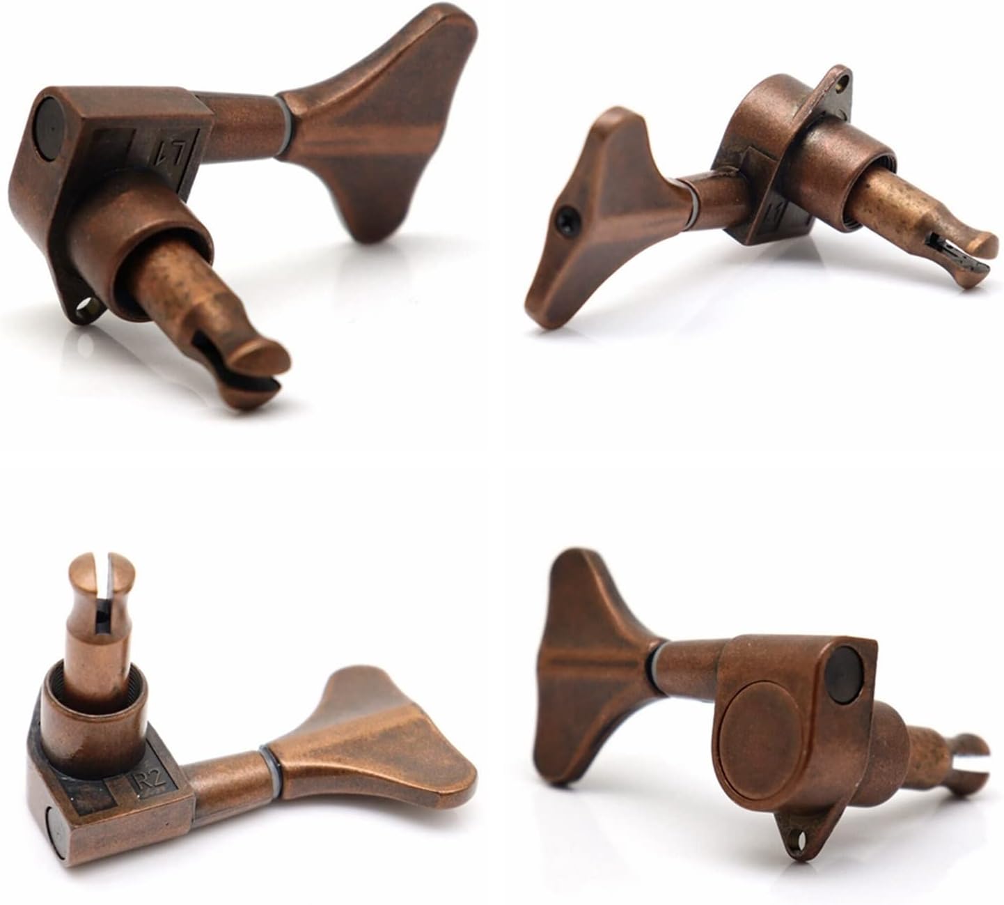 3L3R 6 Strings Bass Guitar Machine Heads Tuners Tuning Pegs for Bass Guitar Accessories (Color : 04)