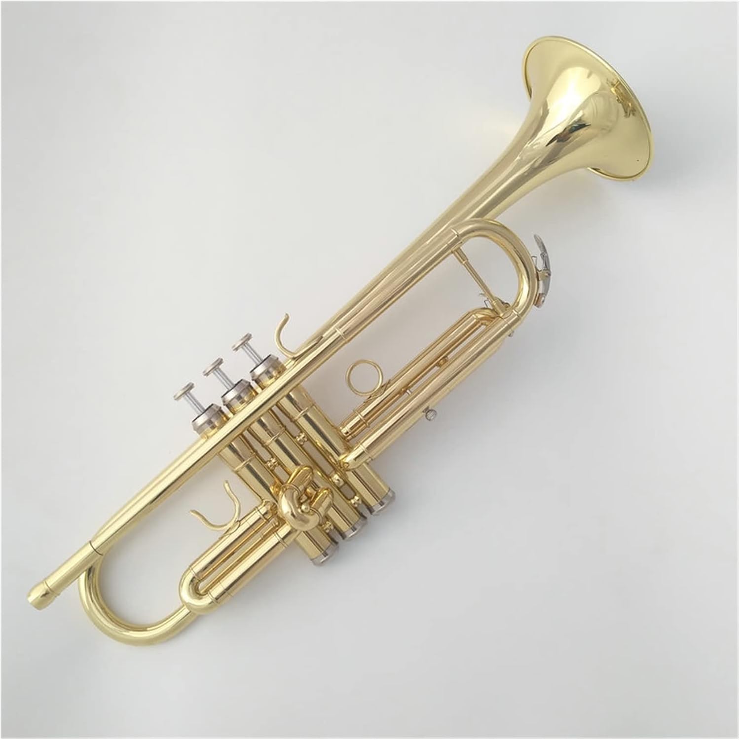 Electrophoresis Gold Standard Trumpet B-Flat Brass Instrument for Beginners to Play Trumpet Instrument Wind Instrument Professional Trumpet