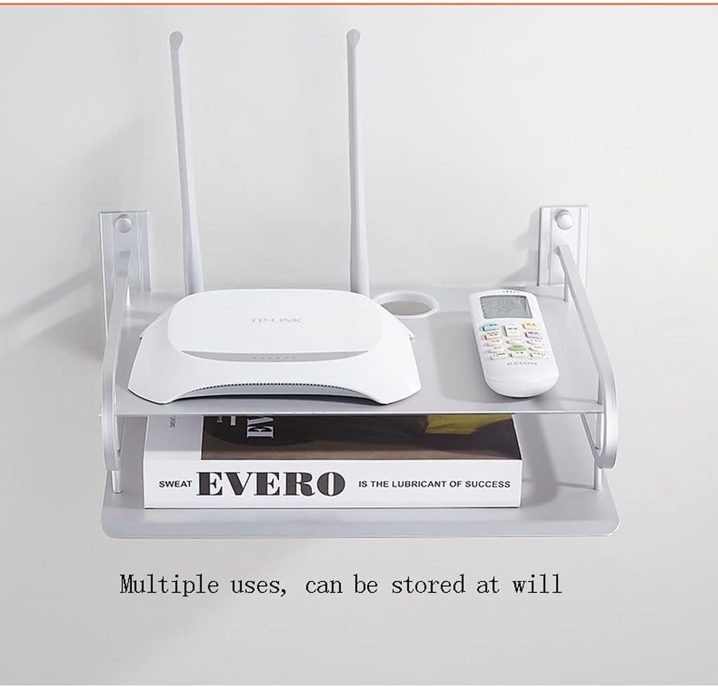 Floating Shelf Bracket Floating Wall Mount Shelf, Wall Mount Shelves, Floating Shelf Wall-Mounted TV Stand, Floating Cable Box Shelf Shelves Bracket (Color : A)