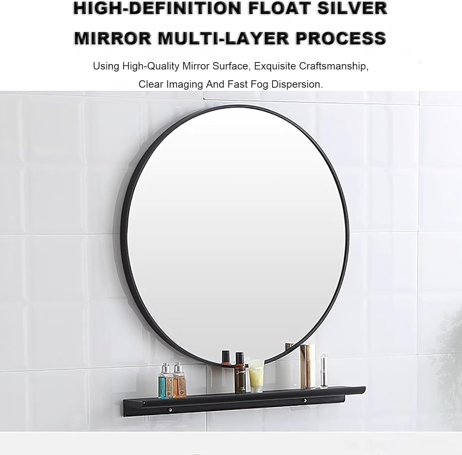 DOSSAE with Corner Mirror Cabinet,Wall Mount Sink,Countertop Corner Vessel Sink,Wall Mount Vessel Sink,Ceramic Vessel Sink,Corner Wall Mount Vanity Sink,for Laundry WC. (Color : Black)