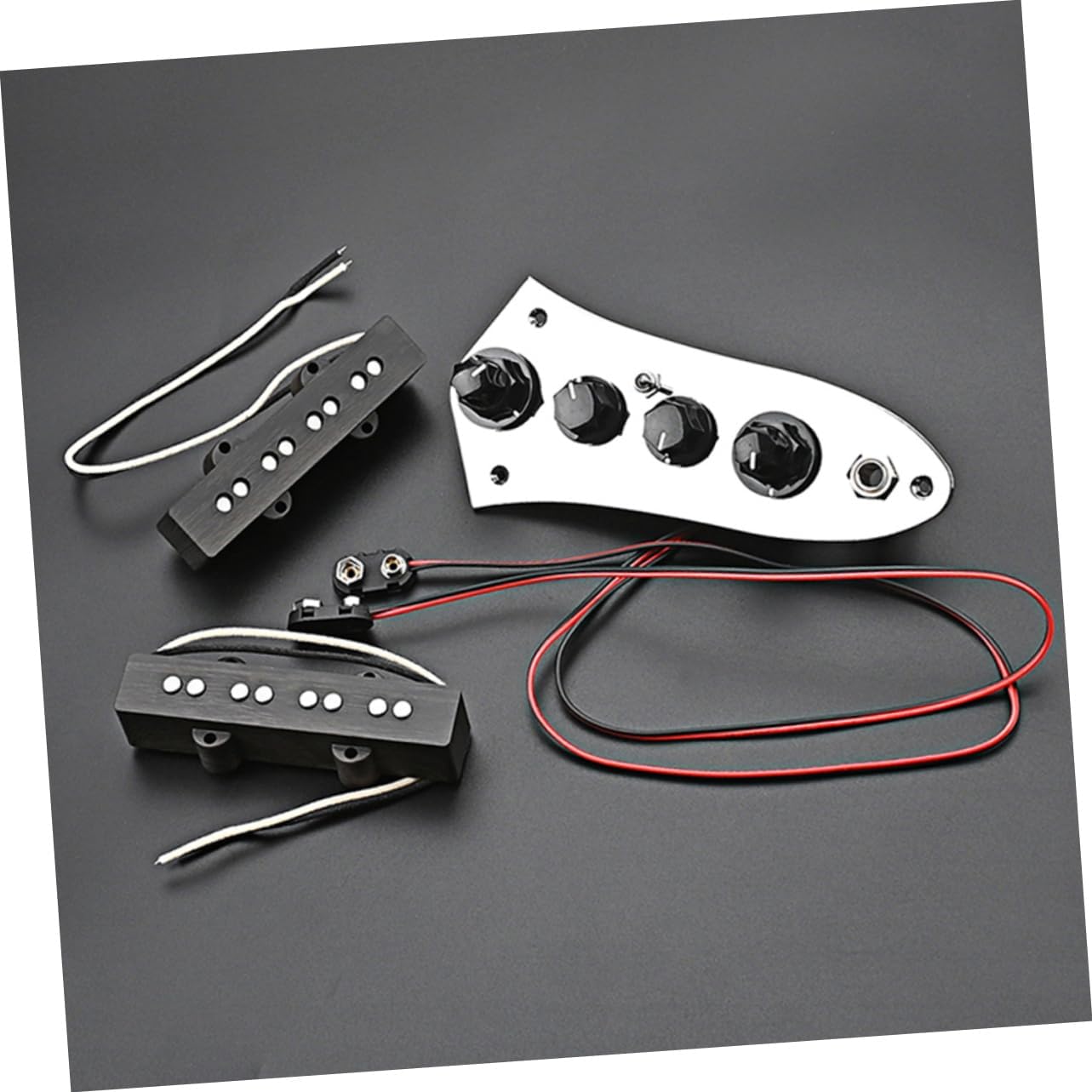 1set Bass Pickup Set String Pickup for Electric Bass Guitar Compact Design Enhanced Sound Clarity Plate Assembly
