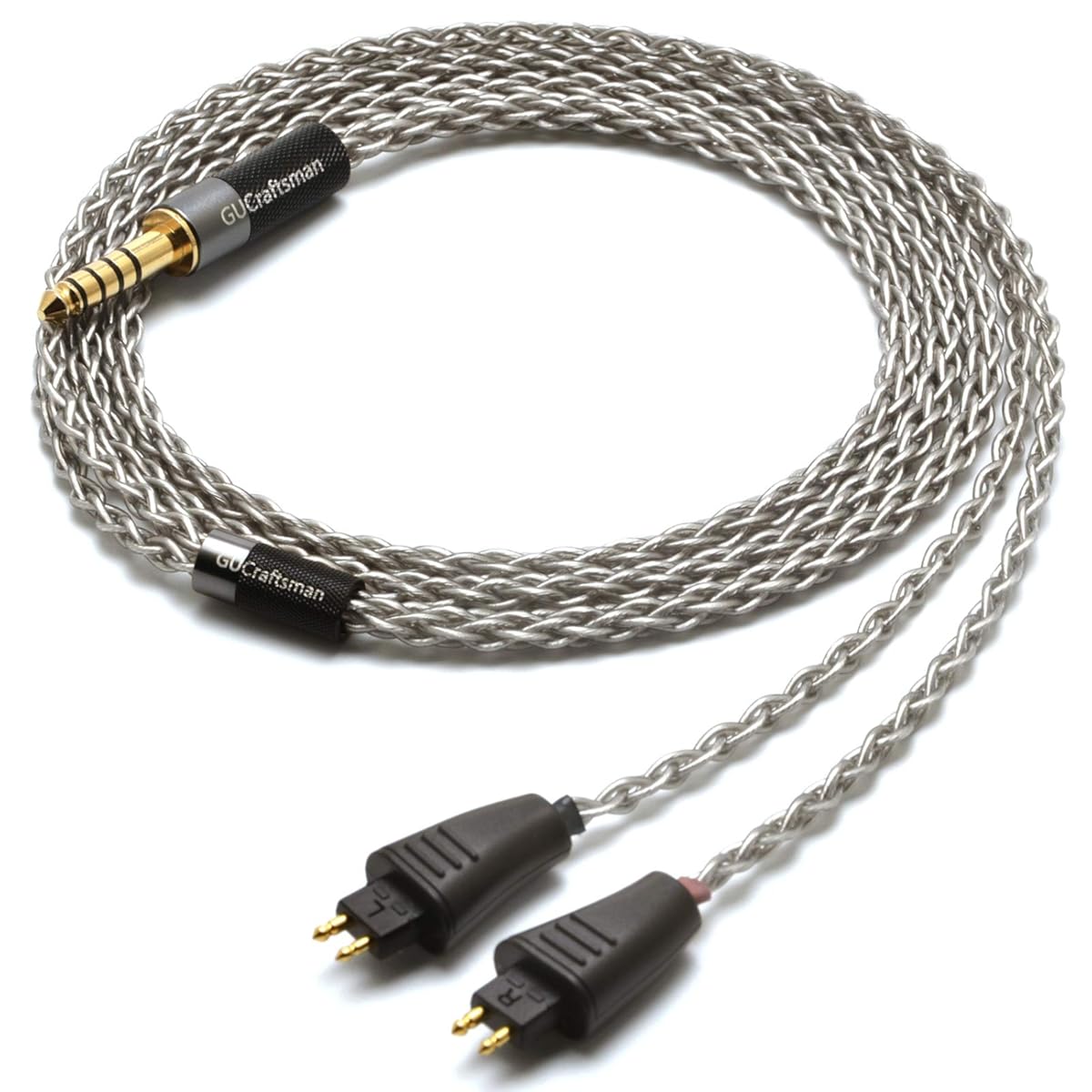 6N Single Crystal Silver Upgrade Headphones Cable 4Pin XLR/2.5mm/4.4mm Balanec Headphone Upgrade Cables for Fostex TH610 TH900 MK2 TH909 (2.5mm Plug)