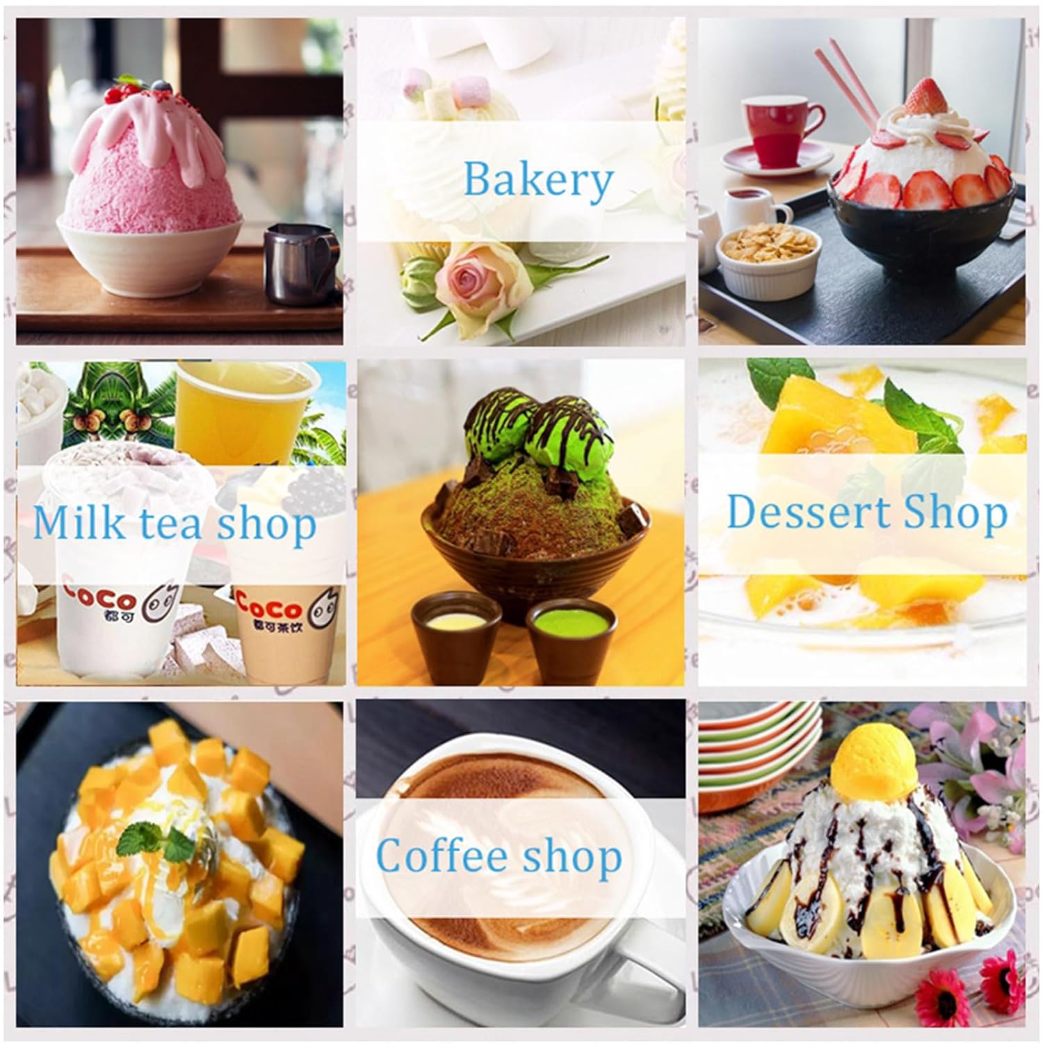 Kolice Commercial Automatic Electric Snowflake Ice Machine, Ice Shaving Machine, Snow Cone Maker 374lbs/day, Air Cooling, Quality Compressor for Food Truck, Restaurant, Milktea Shops, Household, etc