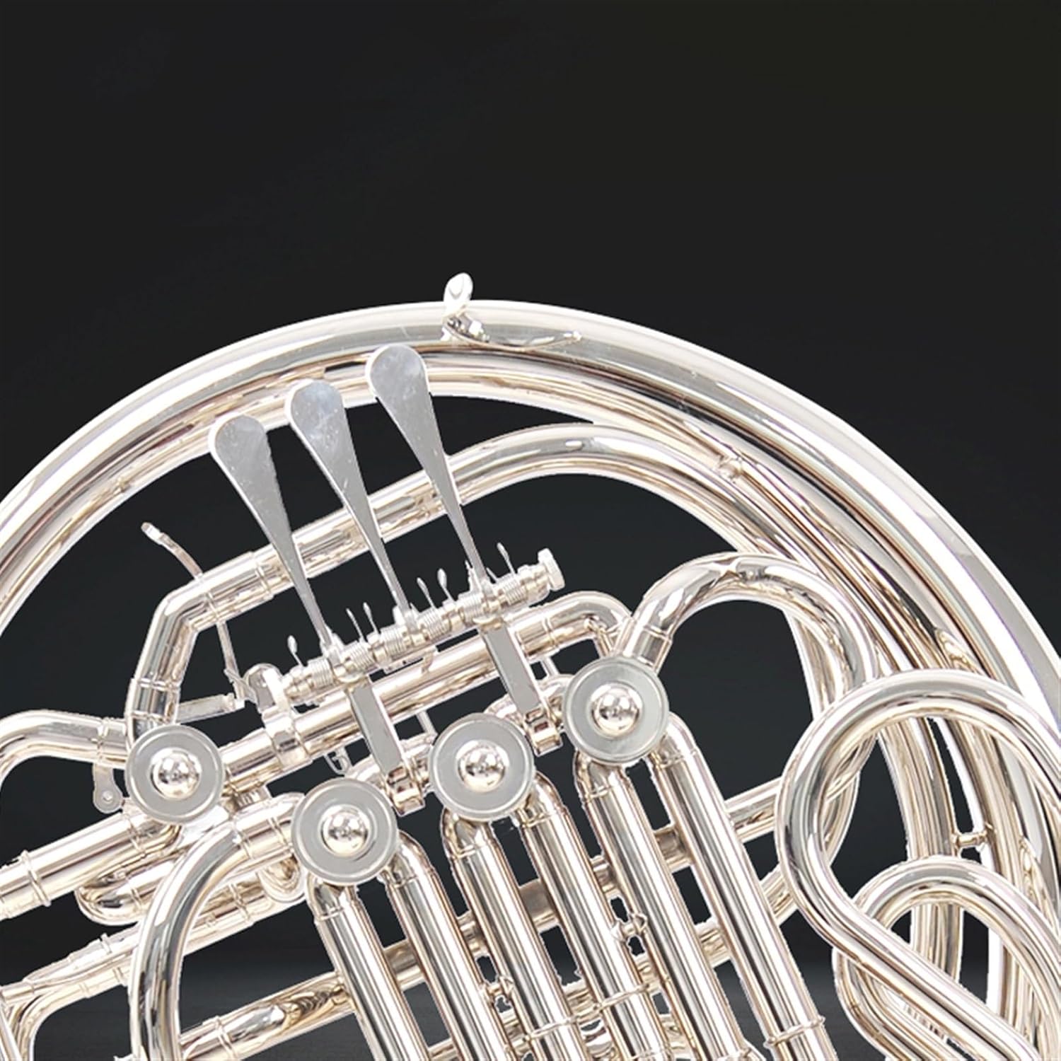 Brass French Horn French Horn Nickel-plated B Flat To F Beginner Exam Performance Nickel-plated Three-key Single Horn