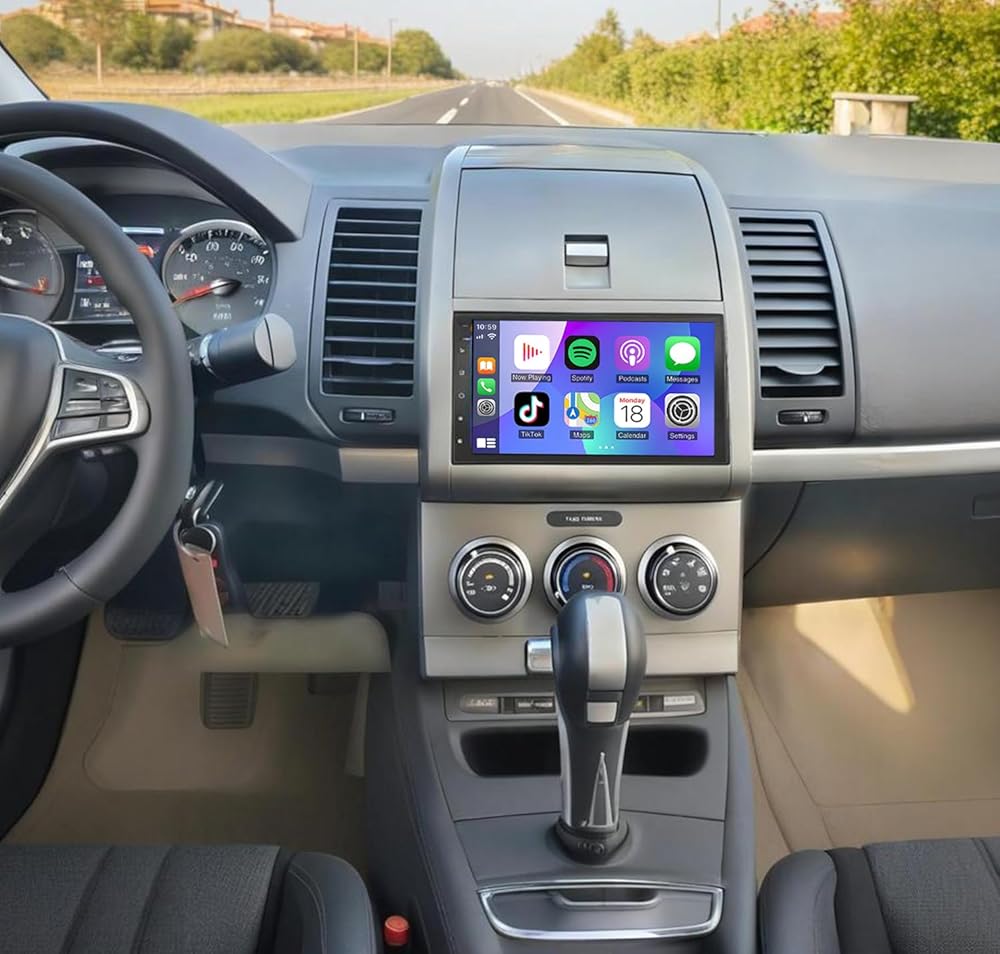 2+32G Double Din Car Stereo for Nissan Sentra 2007 2008 2009 2010 2011 2012,7 Inch Car Radio with HD Touch Screen Bluetooth Car Stereo,Bluetooth Hands-Free Calling,Mirror Link,Backup Camera,SWC