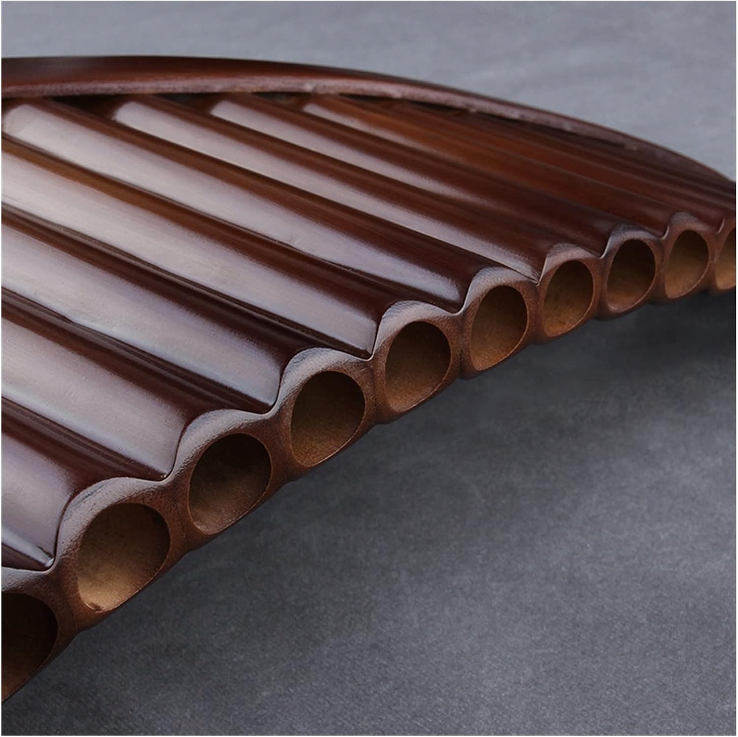 PanPipes Woodwind Instrument 22 Pipes Pan Flute C Key Brown Colour Flute Folk Woodwind Instrument Handmade Pan Pipe