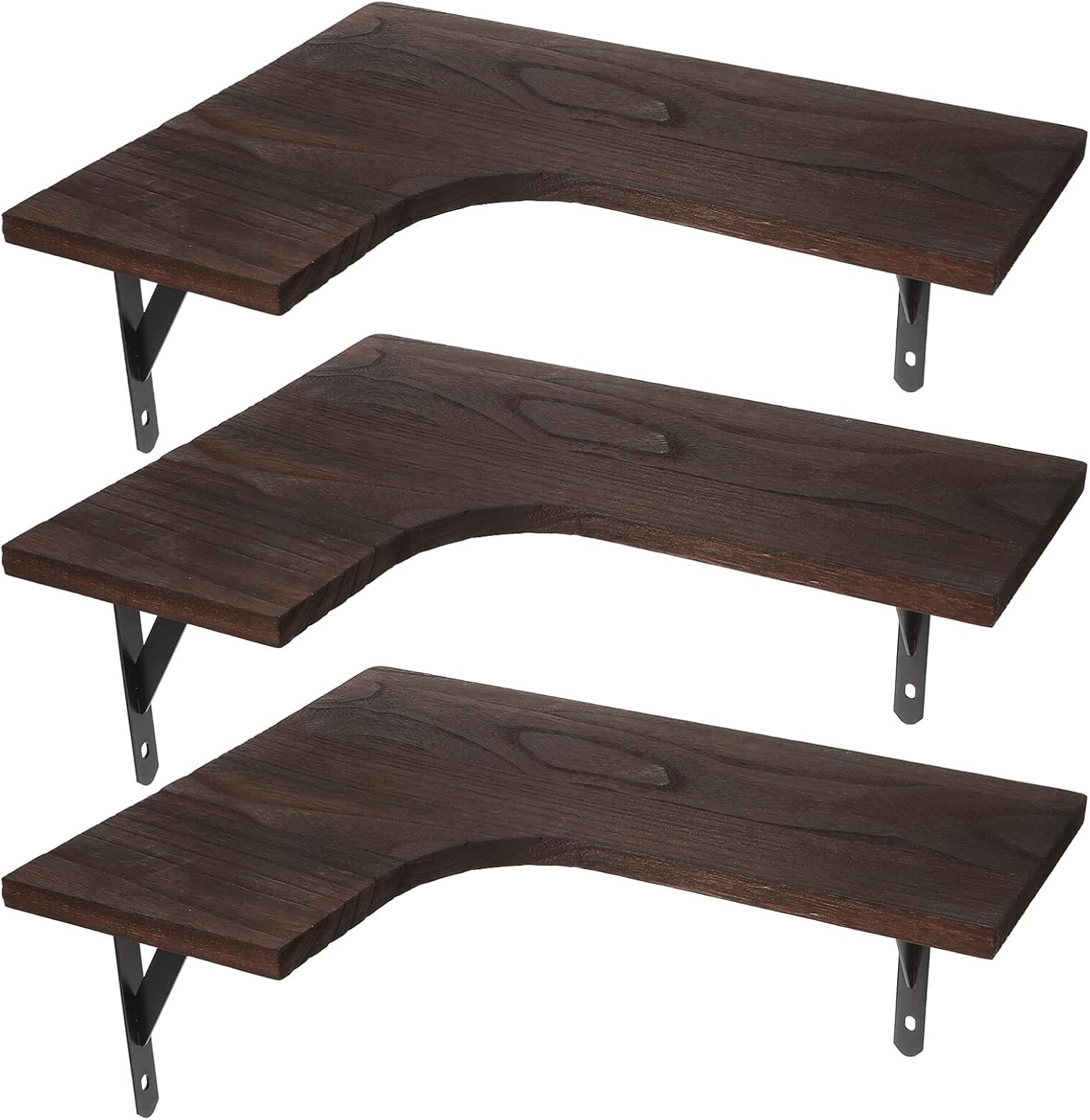 STOBAZA Toilet Storage Rack Sundries Organizing Shelf Wall Mounted Shelves Vintage Design