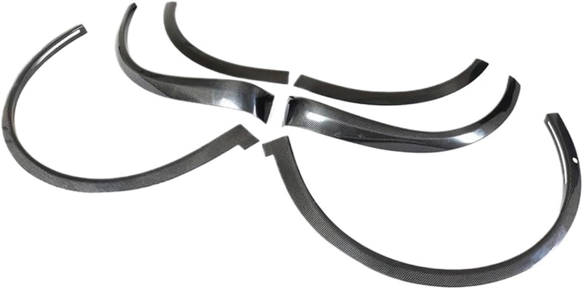 Carbon Fiber Car Wheel Arches Eyebrow Fender Flares Compatible For Tesla Model X 2016 2017 2018 Car Mud Splash Mud Flaps Strips Wheel