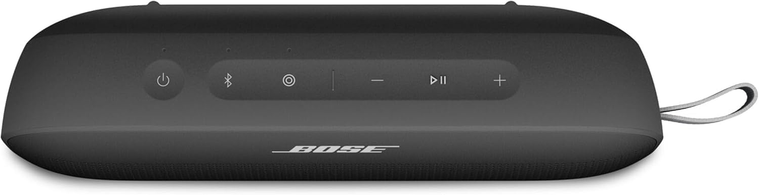 Bose New SoundLink Flex Portable Bluetooth Speaker (2nd Gen), Outdoor Speaker with Hi-Fi Audio, Up to 12 Hours Battery, Waterproof and Dustproof, + Slinger Hard Travel Case
