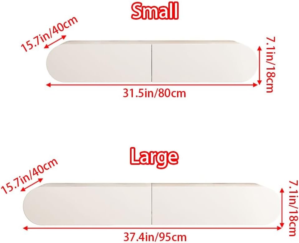 Wall-Mounted Floating Desk with Drawers Wood Floating Makeup Vanity Corner Desk for Bathroom Hairdressers Beautiful