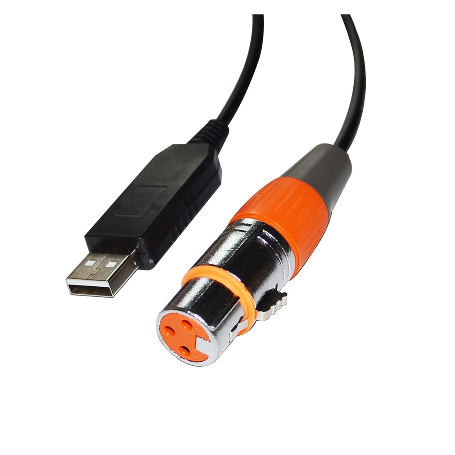 FT232RL USB to RS485 3PIN 3P DMX512 512 XLR Female Converter Cable Compatible with Freestyler Stage Controller KABLE(8M,Color A)