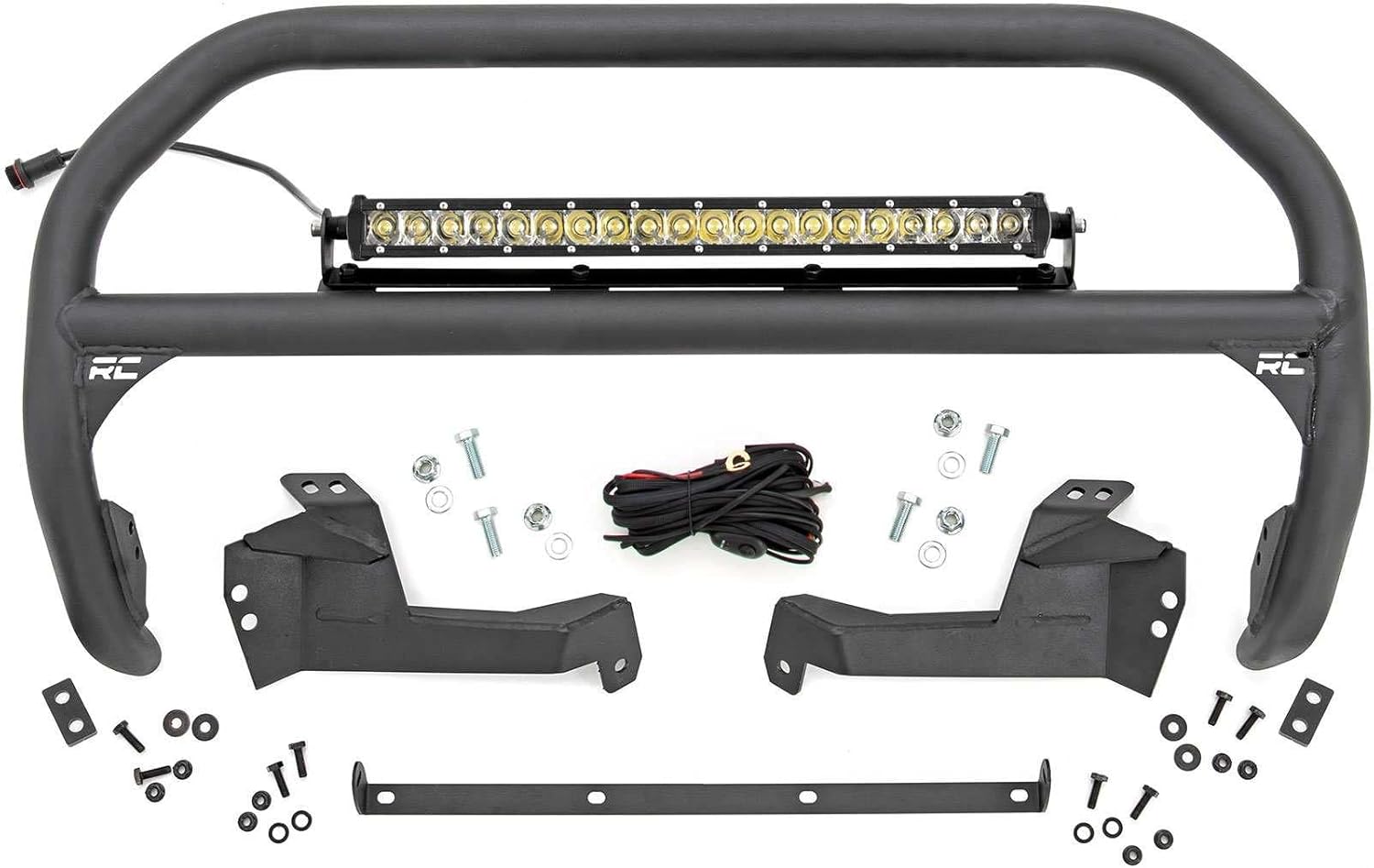 Rough Country Nudge Bar w/Chrome Series LED for 21-24 Ford Bronco Sport - 51043