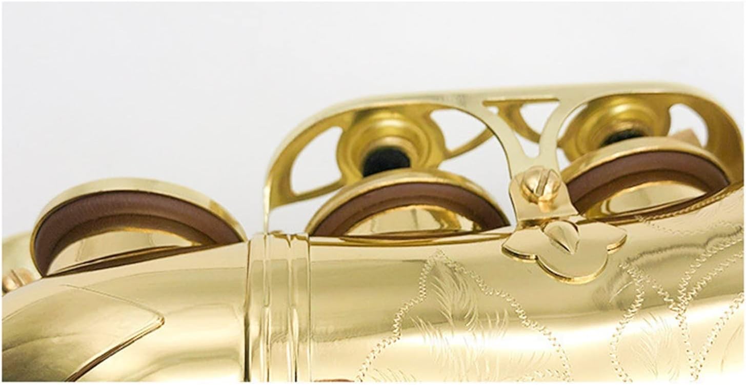 KESHUO B Flat Saxophone Elbow Saxophone Western Wind Instrument Beginner Professional Playing Brass Sax Beginners Kit