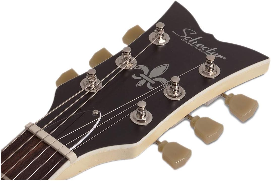 Schecter 6 String Solid-Body Electric Guitar, Ivory Pearl (295)
