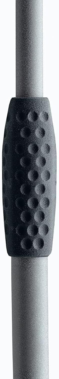 K&M Konig & Meyer 21060.500.87 Tripod Microphone Stand With Boom Arm | Clutch Height Adjustment | Soft-Touch Lock | Folding Leg Design | Zinc Die-Cast Base | German Made | Gray Powder Coated