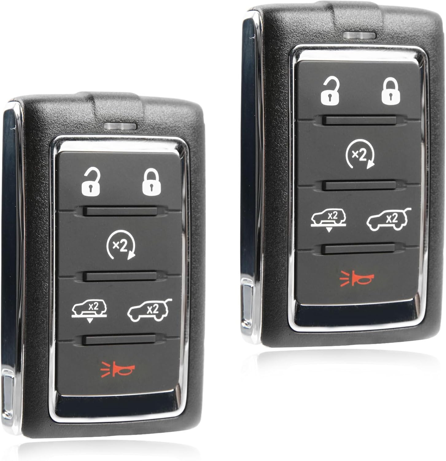 2X USARemote Keyless Entry Remote Car Key Fob 6-Button Replacement for 2021 - 2023 Jeep Wagoneer Grand Cherokee (M3NWXF0B1, 68516738AA, 433 Mhz)