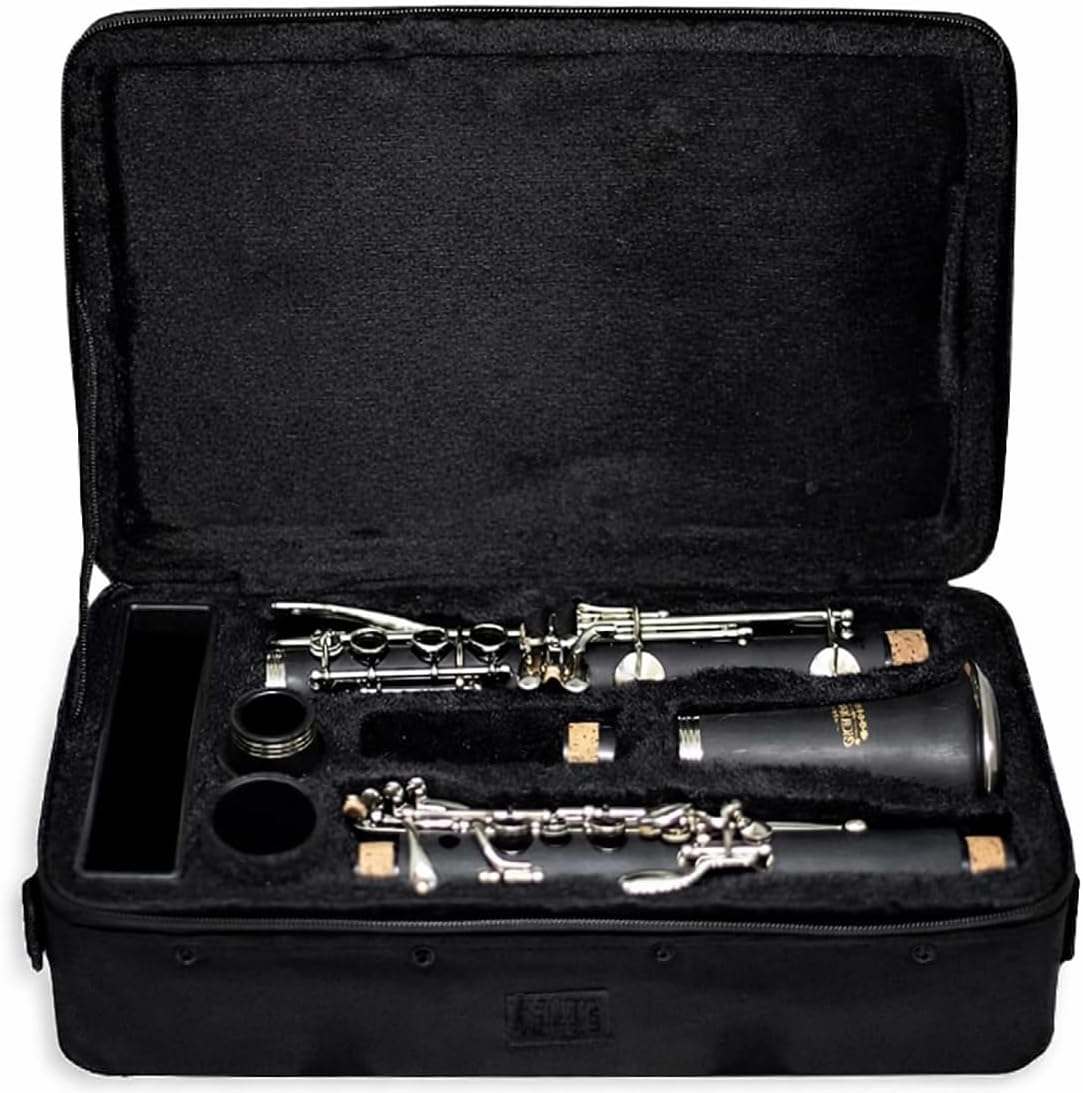 GKW Bb Clarinet – Student & Intermediate, Complete Set with Accessories, Easy Maintenance, Clear Sound, Ideal for School Band and Beginners
