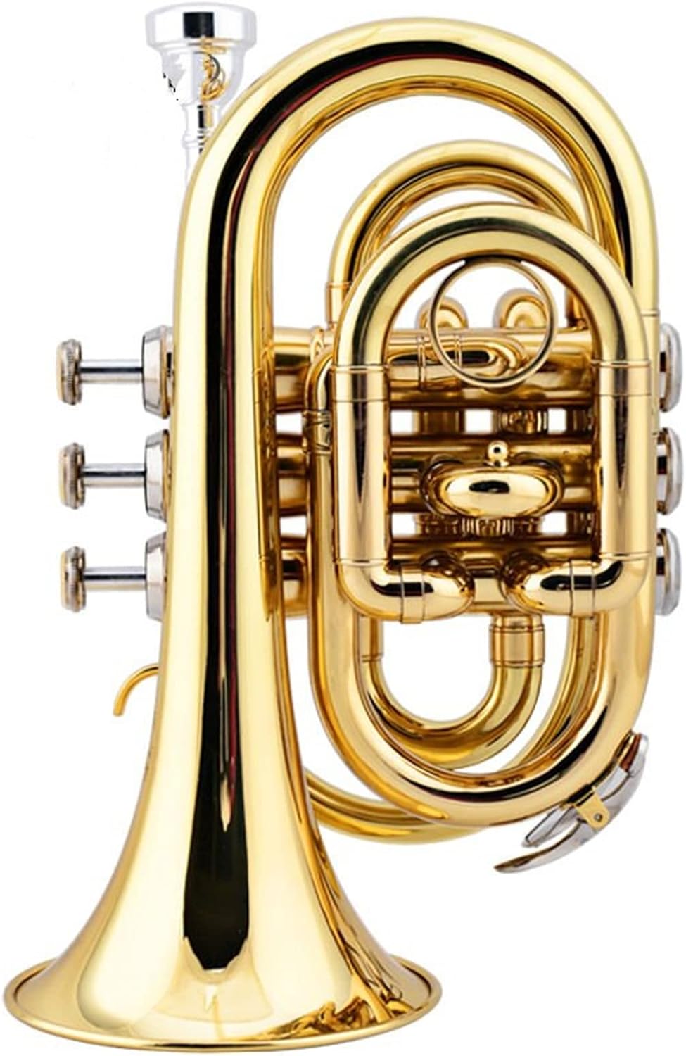 Trumpets Beginner Brass Pocket Trumpet B Flat Professional Gold Lacquer Cornet Wind Instrument Trumpet Set