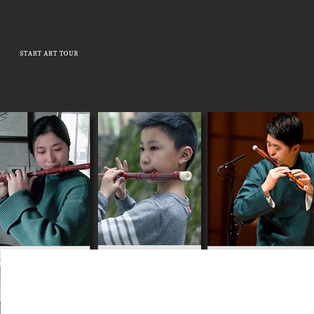 Flute C D E F G Key Bamboo Flute Chinese Traditional Musical Instrument Black Vertical Woodwind Instrument C Flute Musical Instrument (Size : C Tone)