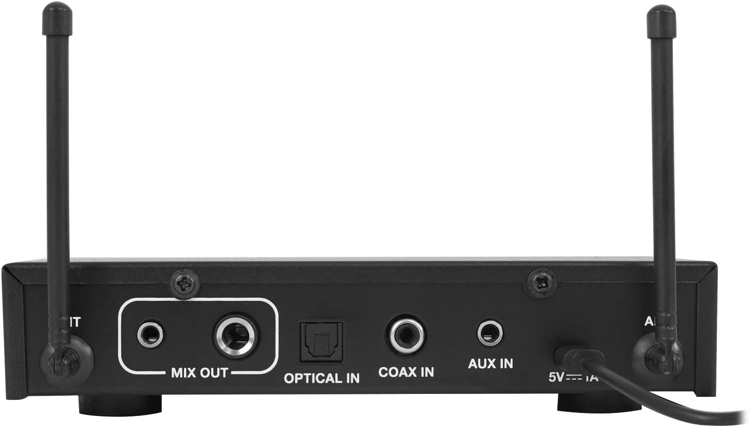 Rockville RKI60 Dual UHF 8-Channel Wireless Microphone Karaoke Interface+Mic Mixer, Adjustable Echo, Multiple Inputs, Easy Setup, for Home Karaoke and Parties