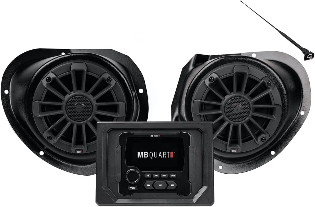 MB Quart Stage 2 Audio System Compatible with Polaris General, Designed for Ride Command, Two Speaker 160 Watt, UTV, Tuned Audio Package