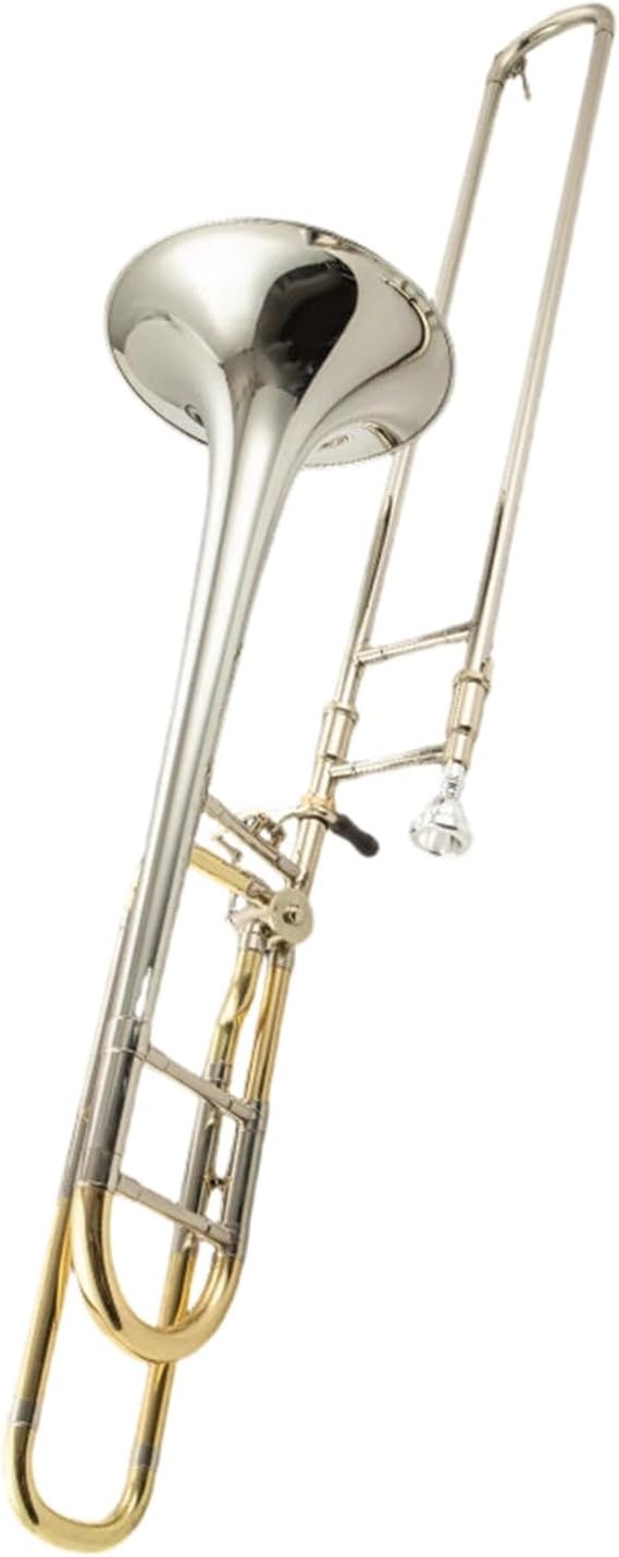 Adult Trombone Instrument Trombone B Flat To F Key Instrument Beginner Professional White Copper Material(3)