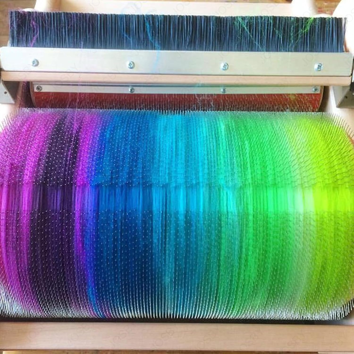 Wool Combing Machine, Manual Wool Drum Carder, Tooth Pitch Can Be Set, Adjustable Roller Gap, Wool Felt-Making Tool