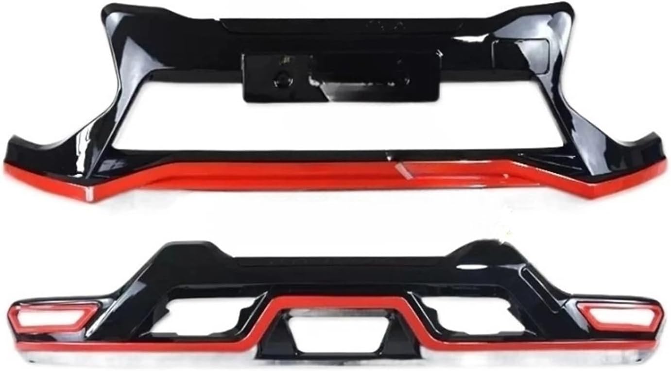 Compatible For Nissan Qashqai J11 2019 2020 2021 2022 car bumper protection Plastic Front+Rear Bumper Guard Protector car accessories(B)