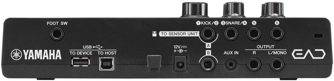 Yamaha EAD10 Electronic-Acoustic Drum Module with Stereo Microphone and Trigger,Black