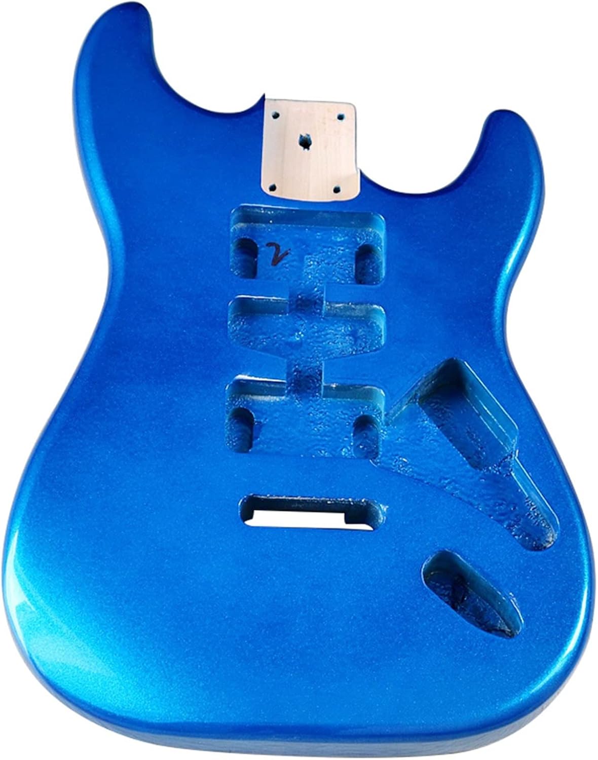 FLFL for ST Electric Guitar Body Blue Poplar Wood Guitar Accessories Guitar Barrel 5.7cm Pocket Width Unfinished Guitar Kit