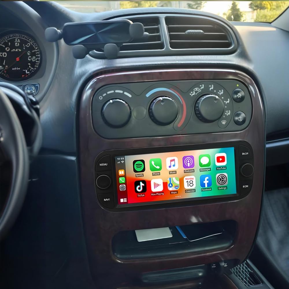 2G+32G Android Stereo for Chrysler Concorde 2002-2004 Radio Upgrade 7 Inch Touch Screen Head Unit,Double Din Car Stereo with Wireless Carplay Android Auto GPS WiFi DSP BT FM RDS Backup Camera