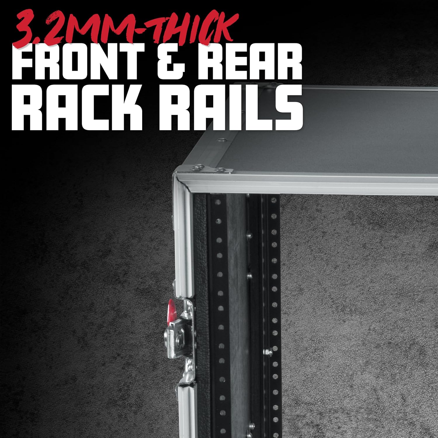 Gator Cases G-TOUR Series Deep Audio Road Rack with Heavy-Duty Casters and Tour Grade Hardware, 24